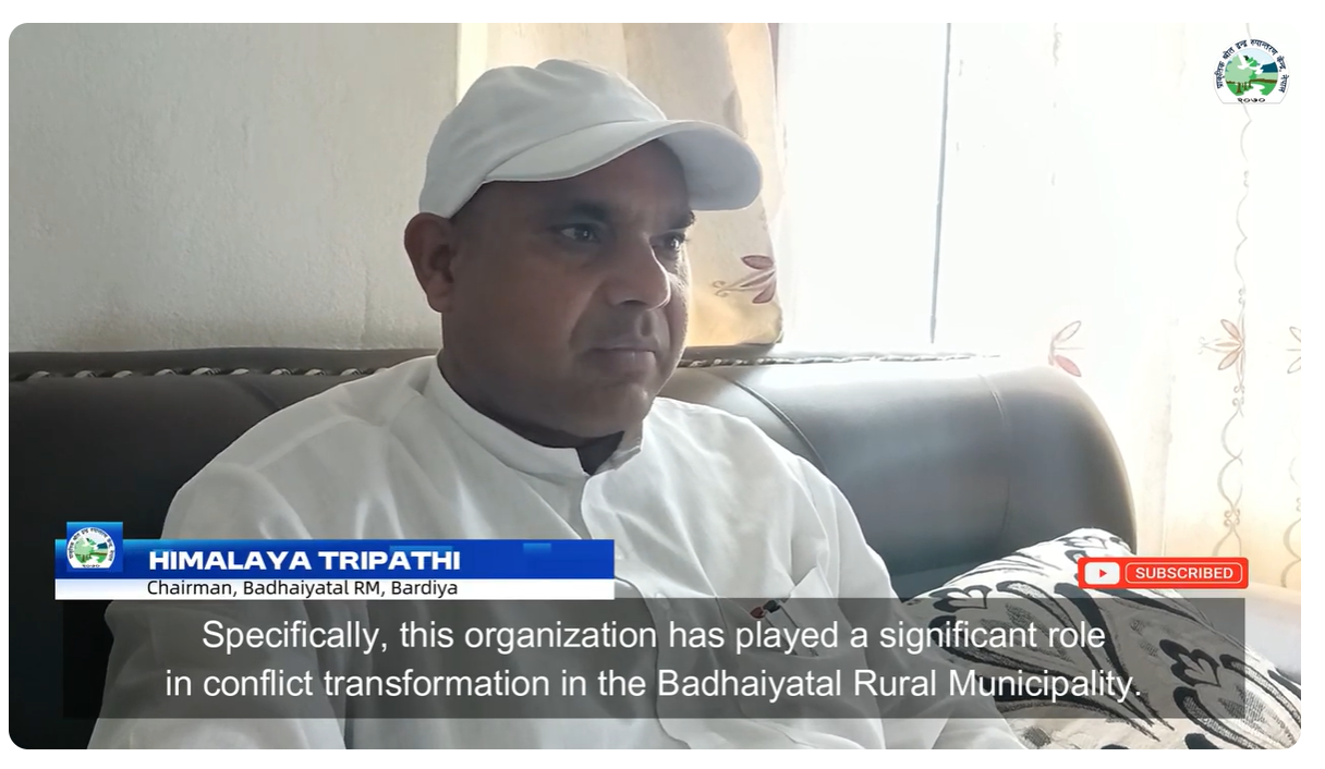 Himalaya Tripathi, Chairman of Badhaiyatal RM, Bardiya